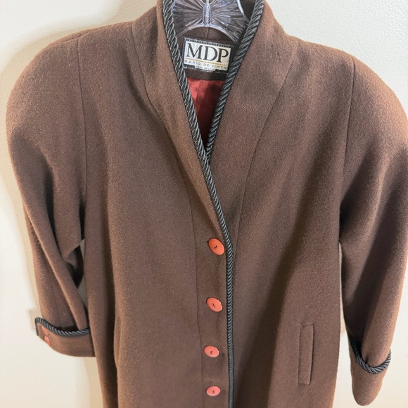Mario de Pinto Vintage 100% wool coat made in USA statement outerwear - Picture 3 of 16
